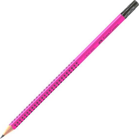 Μολύβι γραφίτη Faber Castell Grip 2001 ΗΒ με γομα ροζ