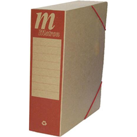 Κουτί αρχειοθέτησης με λάστιχο οικολογικό Metron 25x33x12 cm κόκκινο