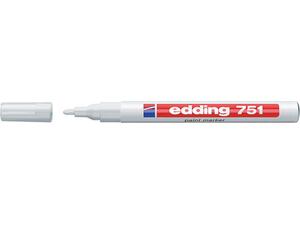 Μαρκαδόρος ανεξίτηλος EDDING 751 1-2mm λευκός