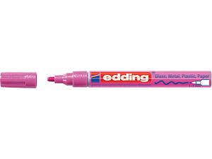 Μαρκαδόρος ανεξίτηλος EDDING 751 1-2mm ροζ μεταλλικό