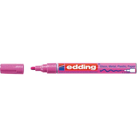 Μαρκαδόρος ανεξίτηλος EDDING 751 1-2mm ροζ μεταλλικό