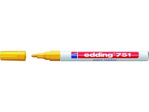Μαρκαδόρος ανεξίτηλος EDDING 751 1-2mm κίτρινος
