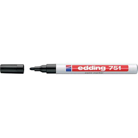 Μαρκαδόρος ανεξίτηλος EDDING 751 1-2mm μαύρος