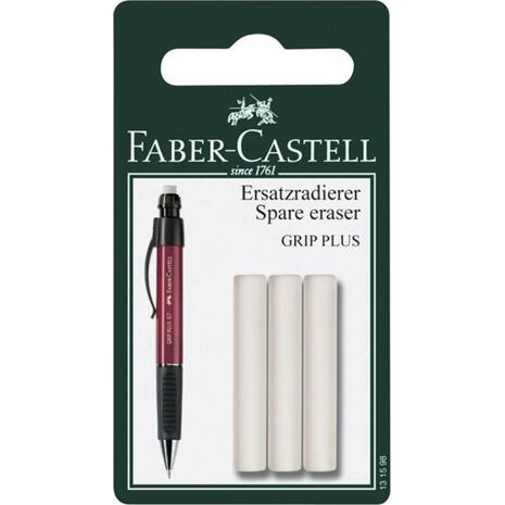 Γόμες Μηχανικού Μολυβιού FABER Castell Grip Plus 131598 (συσκευασία 3 τεμαχίων)