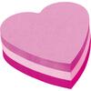 Αυτοκόλλητα χαρτάκια σημειώσεων 3M "Καρδιά" (2007Α) (Ροζ)