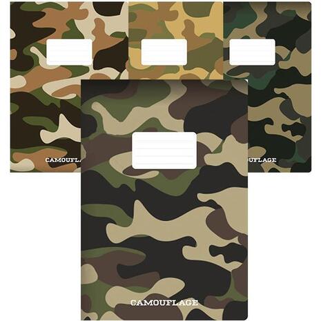 Τετράδιο καρφίτσα Next Camouflage 21x29cm 40 φύλλων (Διάφορα σχέδια)