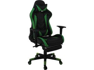 Πολυθρόνα Gaming Relax PVC [Ε-00020545] ΕΟ594,1 Μαύρο/Πράσινο (Πράσινο)