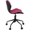 Καρέκλα Γραφείου DAVID PU μαύρο/Υφασμα Ροδί [Ε-00020984] ΕΟ207,2 (1 τεμάχιο) (Ροζ)