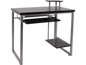 Γραφείο επαγγελματικής χρήσης 85x55x76/87cm Silver/MDF Wenge [Ε-00014077](ΕΟ407) (Silver)