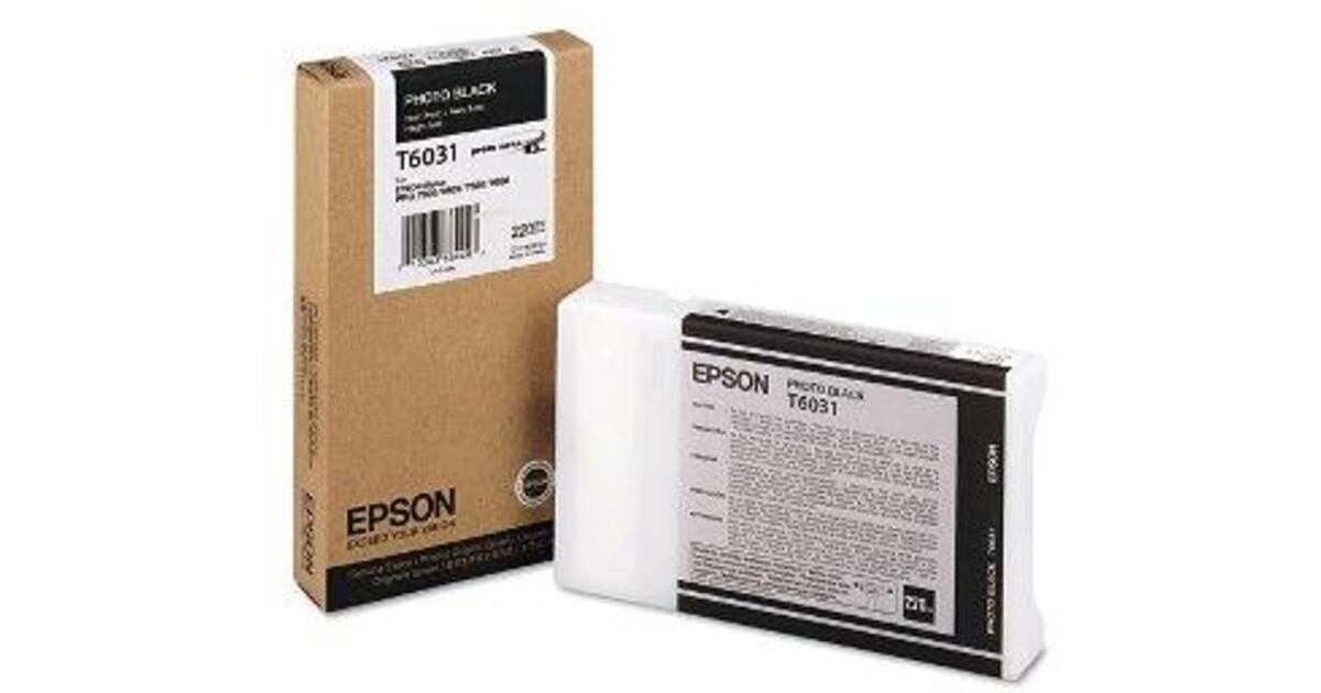 Μελάνι εκτυπωτή EPSON T603100 Photo Black 220ml (C13T603100) (Black ...