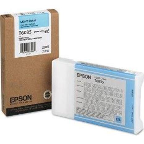 Μελάνι εκτυπωτή EPSON T603500 Light Cyan 220ml (C13T603500) (Cyan)
