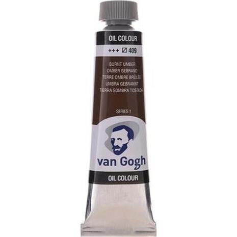 Χρώμα λαδιού Talens Van Gogh 20ml No409 Burnt Umber  (series 1)