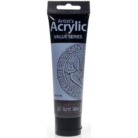 Ακρυλικό χρώμα Artist's 100ml No687 Burnt Umber