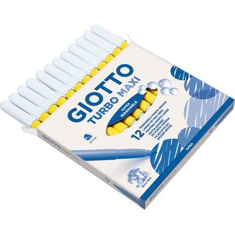 Μαρκαδόροι ζωγραφικής GIOTTO Turbo Maxi κίτρινο (συσκευασία 12 τεμαχίων)