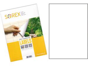 Ετικέτες αυτοκόλλητες SOREX 210 x 297mm (Λευκό)