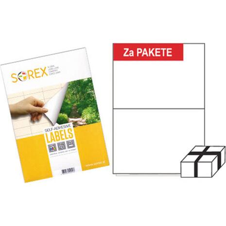 Ετικέτες αυτοκόλλητες SOREX 210X148  (Λευκό)