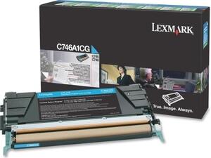 Toner εκτυπωτή Lexmark C746A1CG cyan (Cyan)