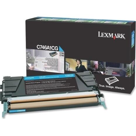Toner εκτυπωτή Lexmark C746A1CG cyan (Cyan)