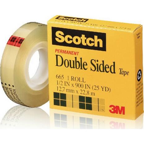 Κολλητική ταινία  SCOTCH double sided 3Μ 12,7mmX22,8m