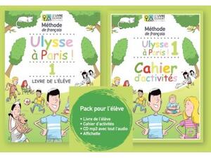 Ulysse à Paris 1 (pack élève) Livre de l'élève + Cahier d’activités + affichette (978-618-5258-34-4)