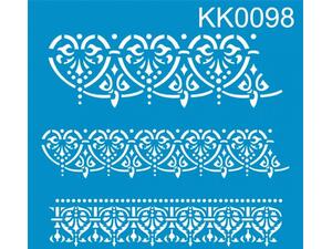 Στένσιλ μπορντούρες "Damask" 20x20 cm