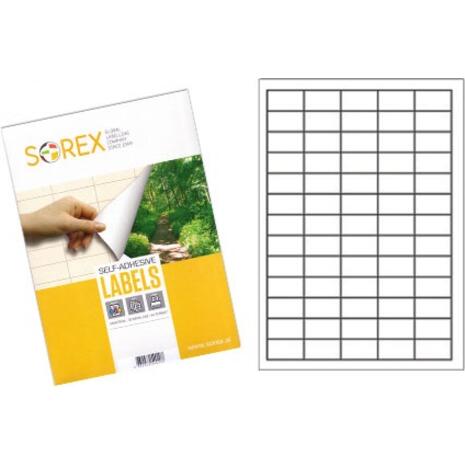 Ετικέτες αυτοκόλλητες SOREX 38 x 21.2mm (Λευκό)
