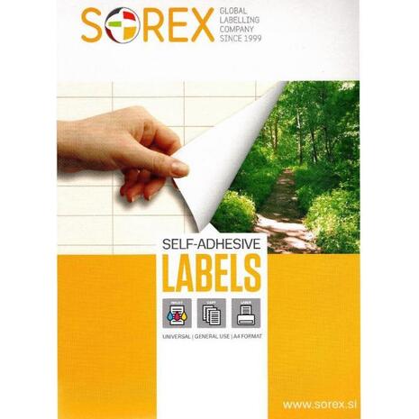 Ετικέτες αυτοκόλλητες SOREX 105x148mm (Λευκό)