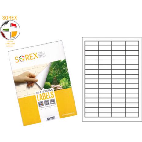 Ετικέτες αυτοκόλλητες SOREX 48.5X16.9 (Λευκό)