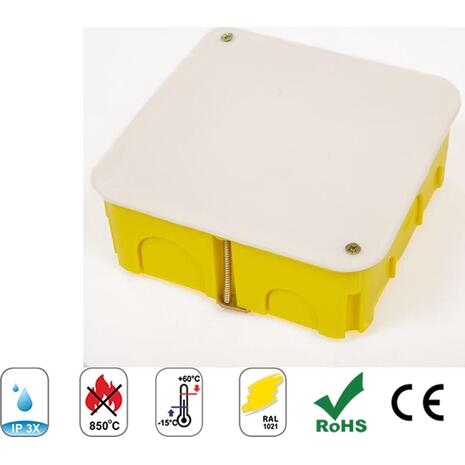 Κουτί διακλάδωσης 105x105x45cm γυψοσανίδας COURBI κίτρινο (08-21043-105)