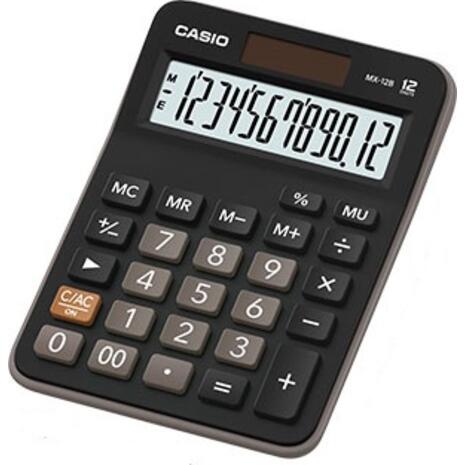 Αριθμομηχανή CASIO MX-12B 12ψηφίων 10,6x14,7cm