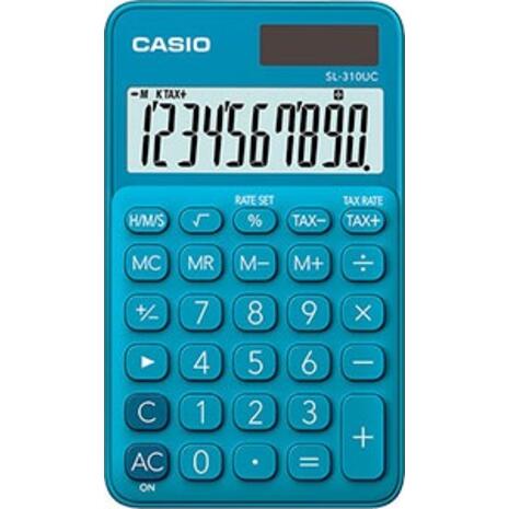 Αριθμομηχανή CASIO SL-310UC-BU Blue 10 ψηφίων