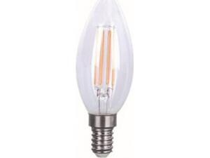 Λάμπα LED E14 4W θερμό φως δέσμης Filament 2700K 360o 430lm (35-004205)