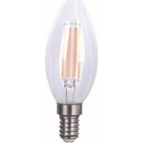 Λάμπα LED E14 4W θερμό φως δέσμης Filament 2700K 360o 430lm (35-004205)