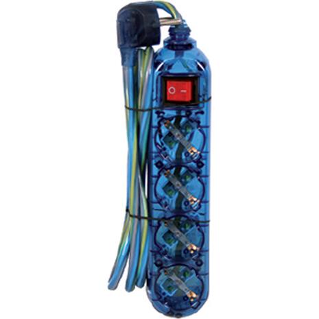 Πολύμπριζο 4 θέσεων με διακόπτη Electropack 1.5Μ 3x1.5mm2  σε διάφορα χρώματα