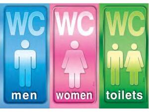 Πινακίδα WC/MEN/WOMEN (3x7x14cm) αυτοκόλλητο