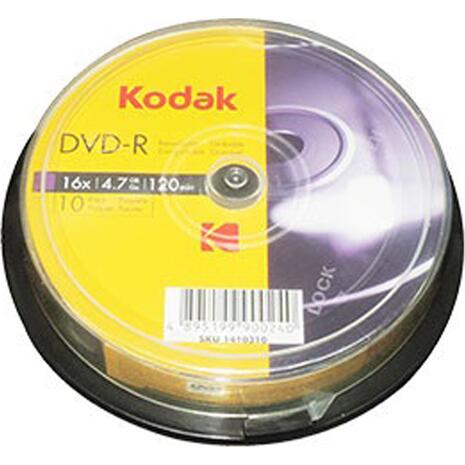 DVD-R Kodak 4.7GB 16x πομπίνα 10 τεμαχίων