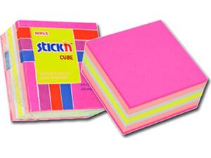 Αυτοκόλλητα χαρτάκια σημειώσεων STICK'N 50x50mm ροζ νεον παστελ 250 φύλλα (Διάφορα χρώματα)