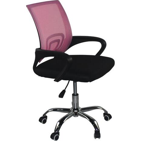 Καρέκλα γραφείου BF2101-F Mesh Ροζ/Μαύρο [Ε-00021862] ΕΟ254,7FC (1 τεμάχιο) (Ροζ)