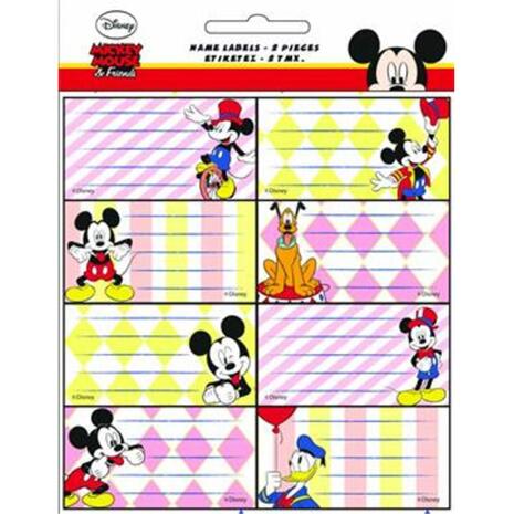 Σχολικές ετικέτες GIM Glitter Mickey (συσκευασία 16 ετικετών) (773-00046)