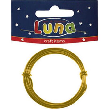 Σύρμα αλουμινίου Luna κίτρινο 2mm x 1m