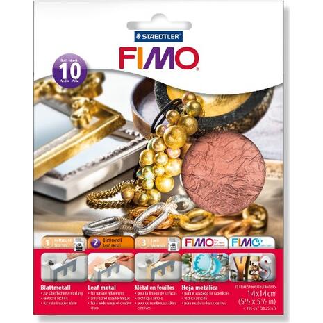 Φύλλα Χρυσού Copper STAEDTLER FIMO μεταλλικό 14x14cm (συσκευασία 10 φύλλων)