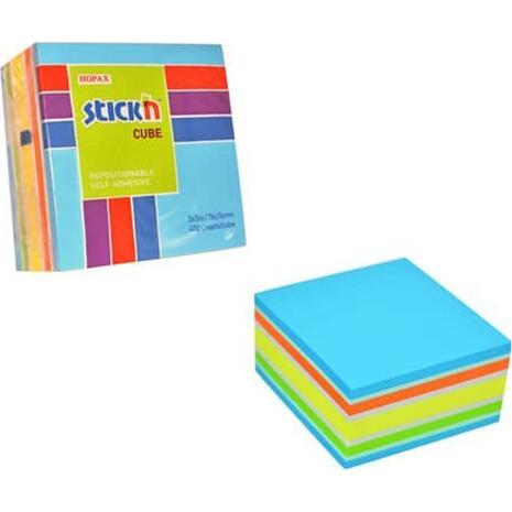 Αυτοκόλλητα χαρτάκια σημειώσεων STICK'N 76x76cm μπλε 400 φύλλα  (Διάφορα χρώματα)