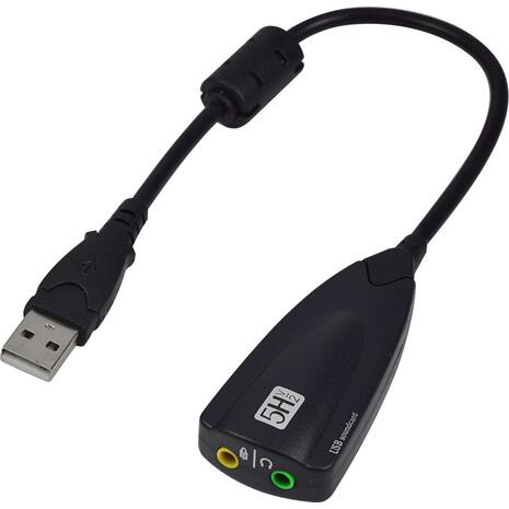Κάρτα ήχου PowerTech 5HV2 7.1 USB channels (SLOT-021)