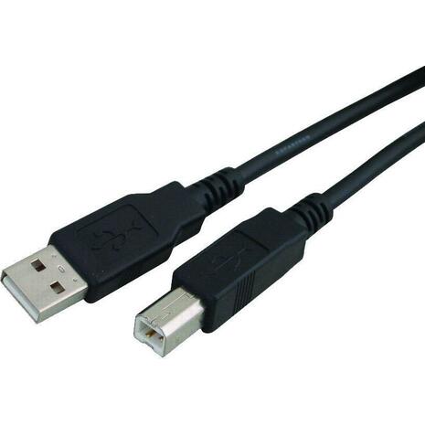 Καλώδιο USB Powertech 2.00 σε USB Type Β black copper 3m (CAB-U050)