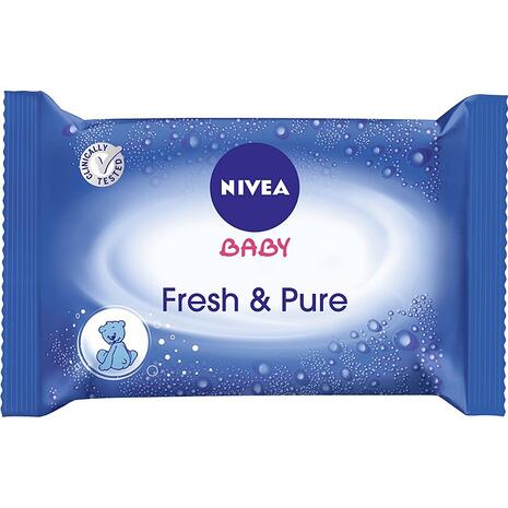 Μωρομάντηλα Nivea Baby Fresh & Pure (συσκευασία 63 τεμαχίων)