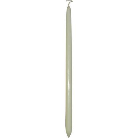 Λαμπάδα λευκή πασχαλινή 37cm μικρή