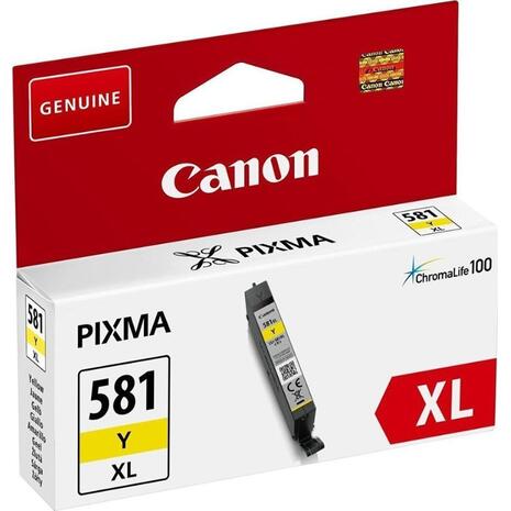 Μελάνι εκτυπωτή CANON CLI-581XL Yellow 8.3ml (2051C001) (Yellow)