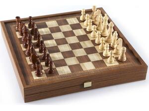 Τάβλι - Σκάκι  STP28E - Classic Style - 2 in 1 Combo Game in Wenge Wooden Case -Chess/Backgammon