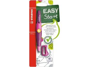 Σετ Μηχανικό μολύβι Stabilo Easy Start 3.15mm με ξύστρα για αριστερόχειρες (Διάφορα χρώματα)