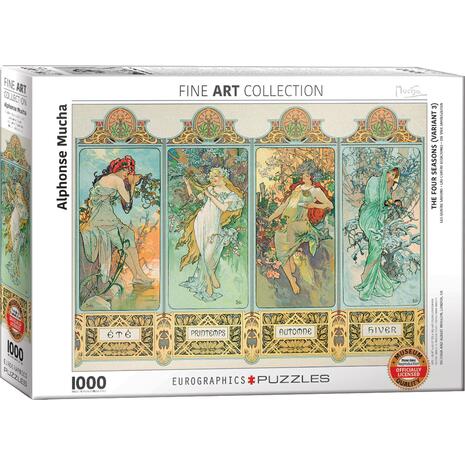 Πάζλ Eurographics 1000τεμ. The Four Seasons by Alfonse Mucha - Officially Licenced Museum